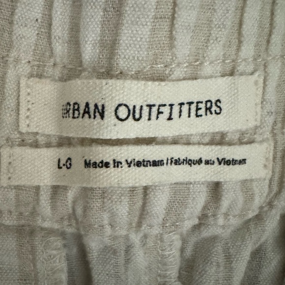 Urban Outfitters Striped Linen Blend Pants Size Large - Picture 3 of 4